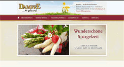 Desktop Screenshot of dampfe.de