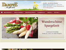 Tablet Screenshot of dampfe.de